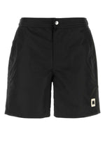 Black Logo Swim Shorts 1