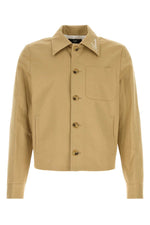 Beige Shirt Collar Jacket 1