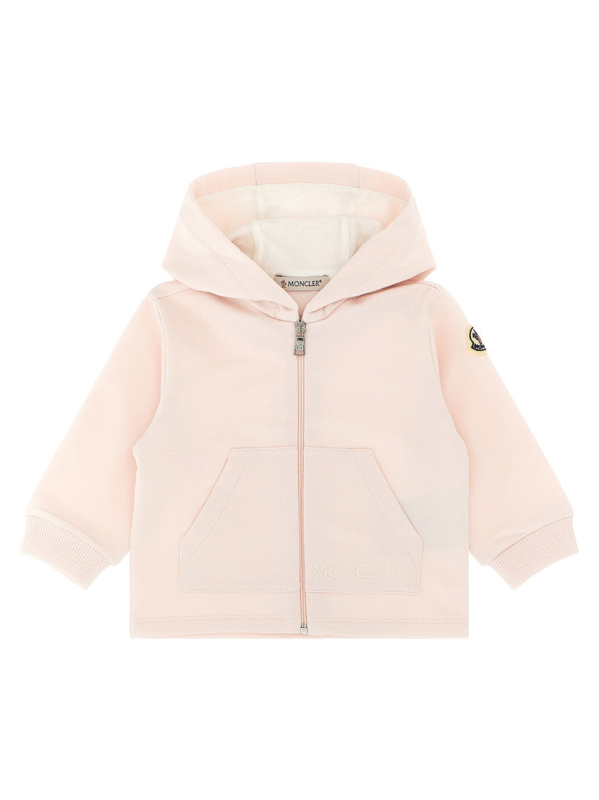 Pink Solid Hood/Jogger Sets (Baby Girl) 2