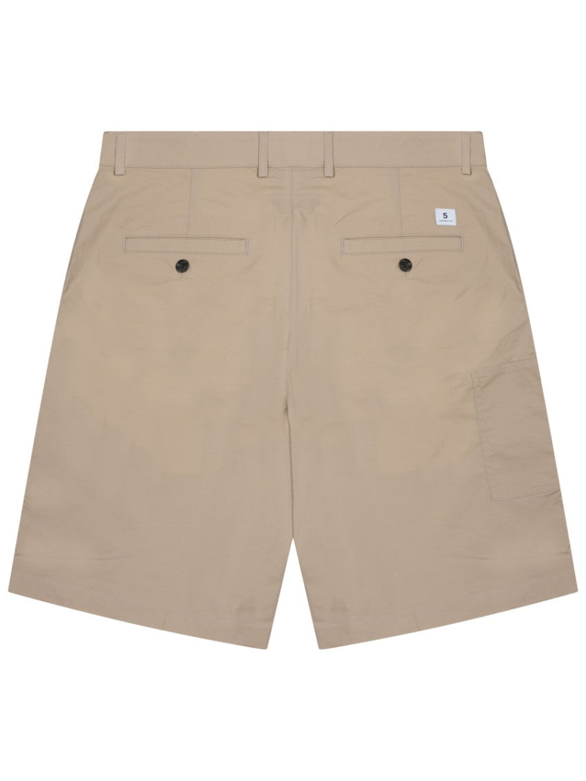 Beige Regular Solid Shorts 2