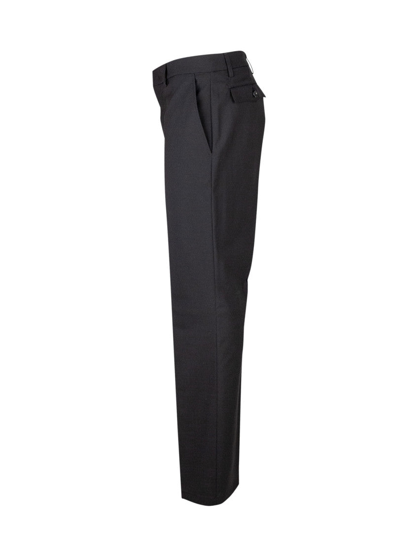 Black Tailored Chino Trousers 3