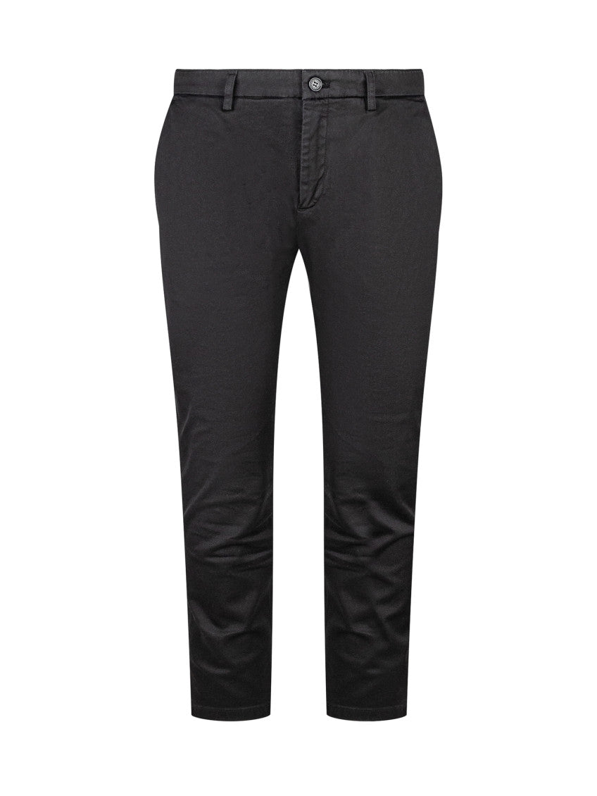 Black Slim Chino Trousers 1