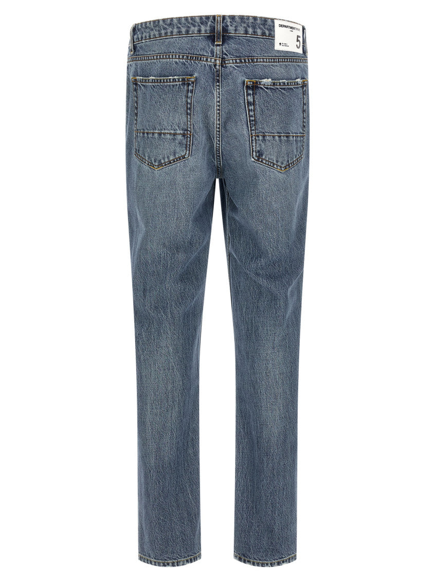Light Blue Mid Rise Jeans 2