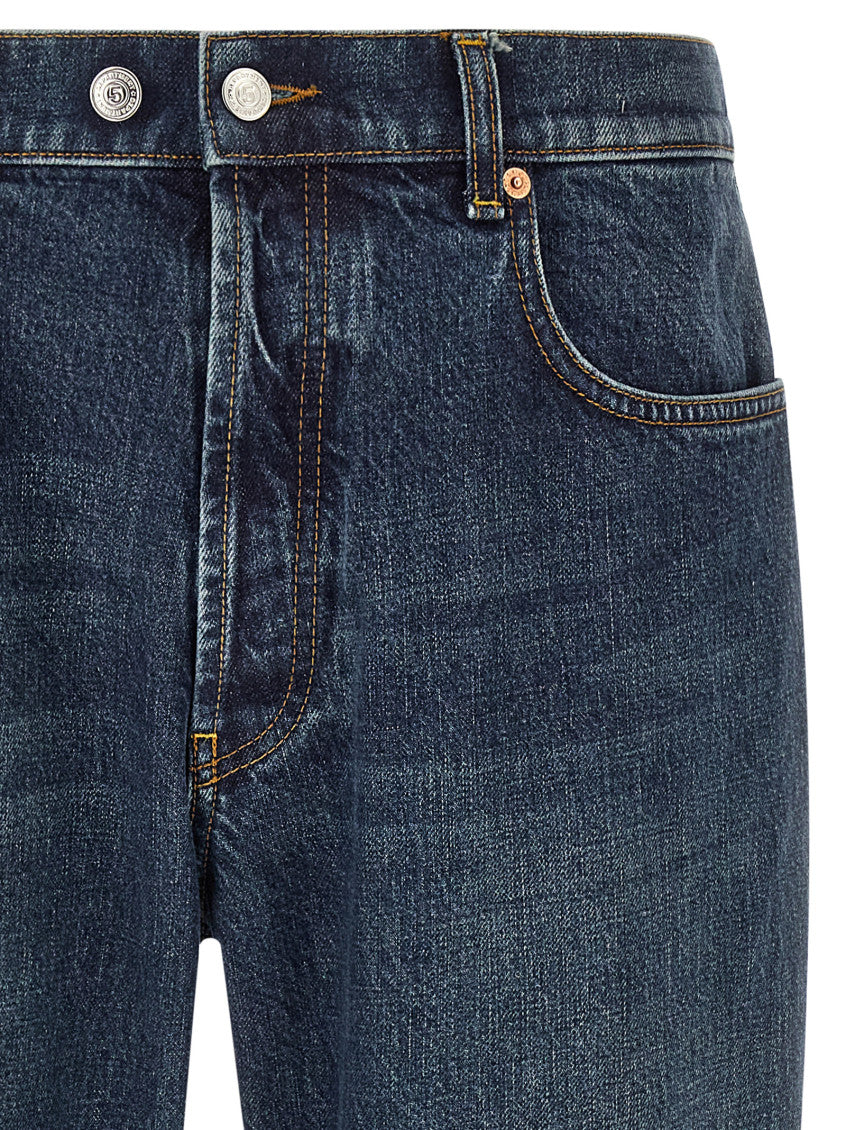 Blue Mid Rise Jeans 3