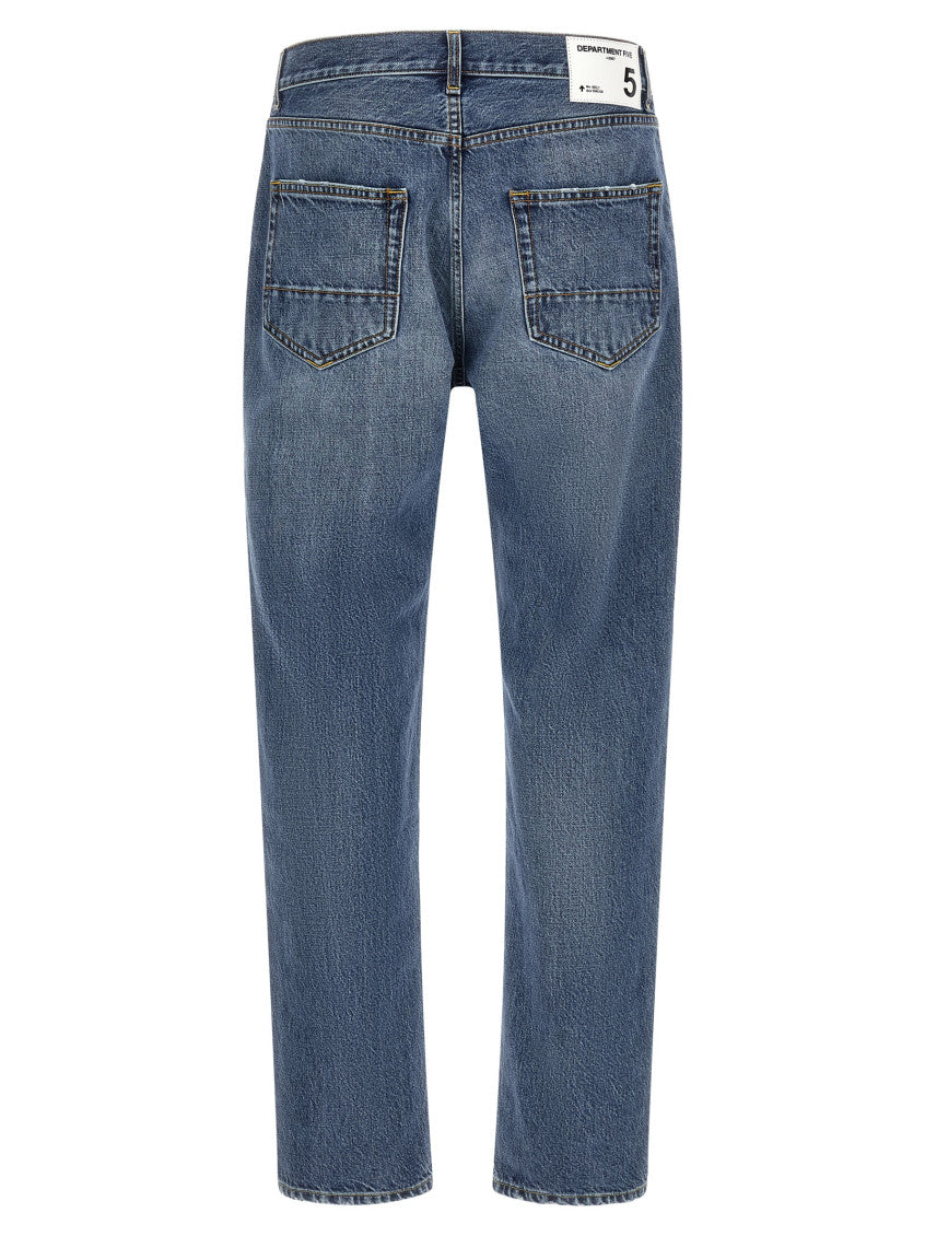 Blue Relaxed Mid Rise Jeans 2