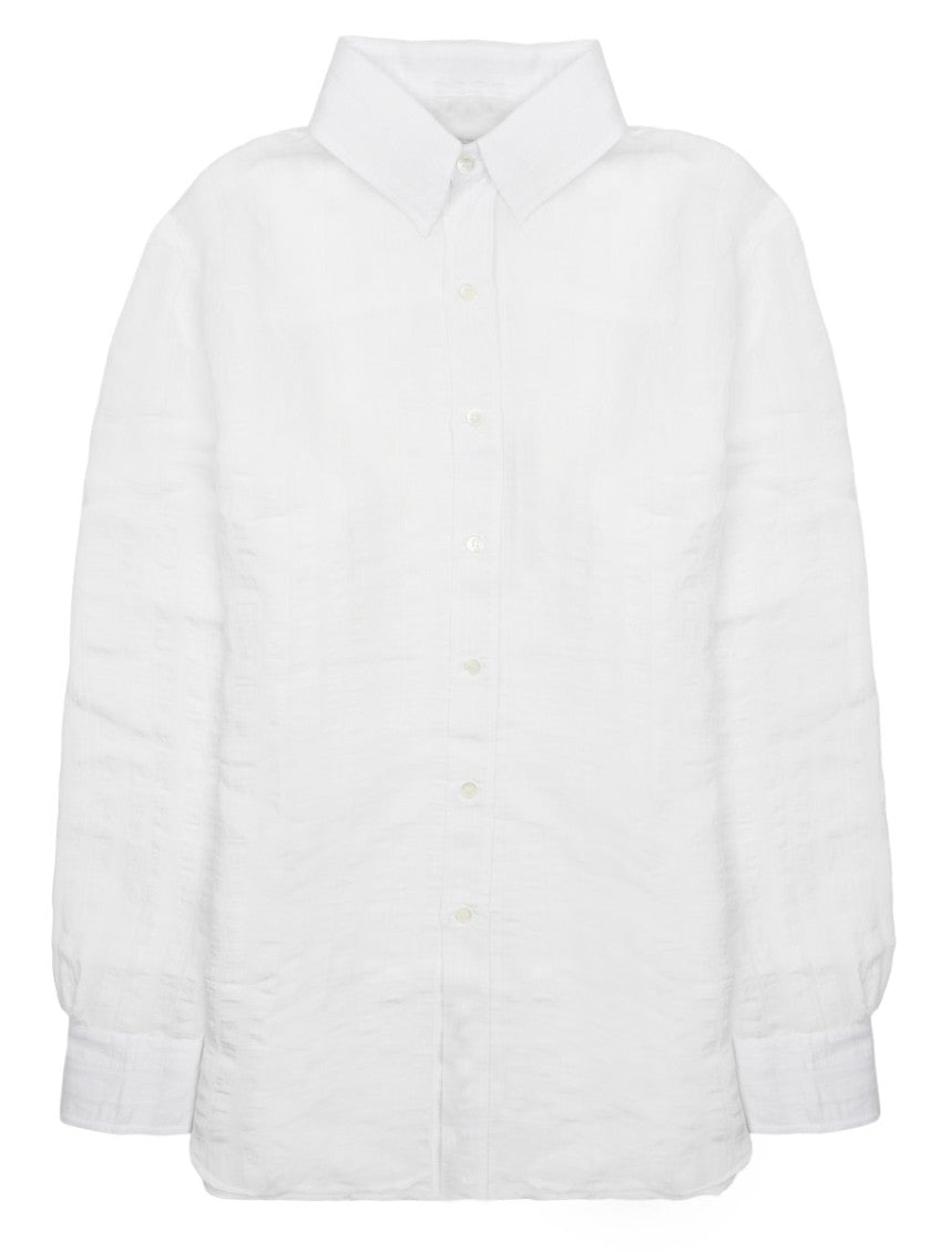 White Regular Solid Shirt 1