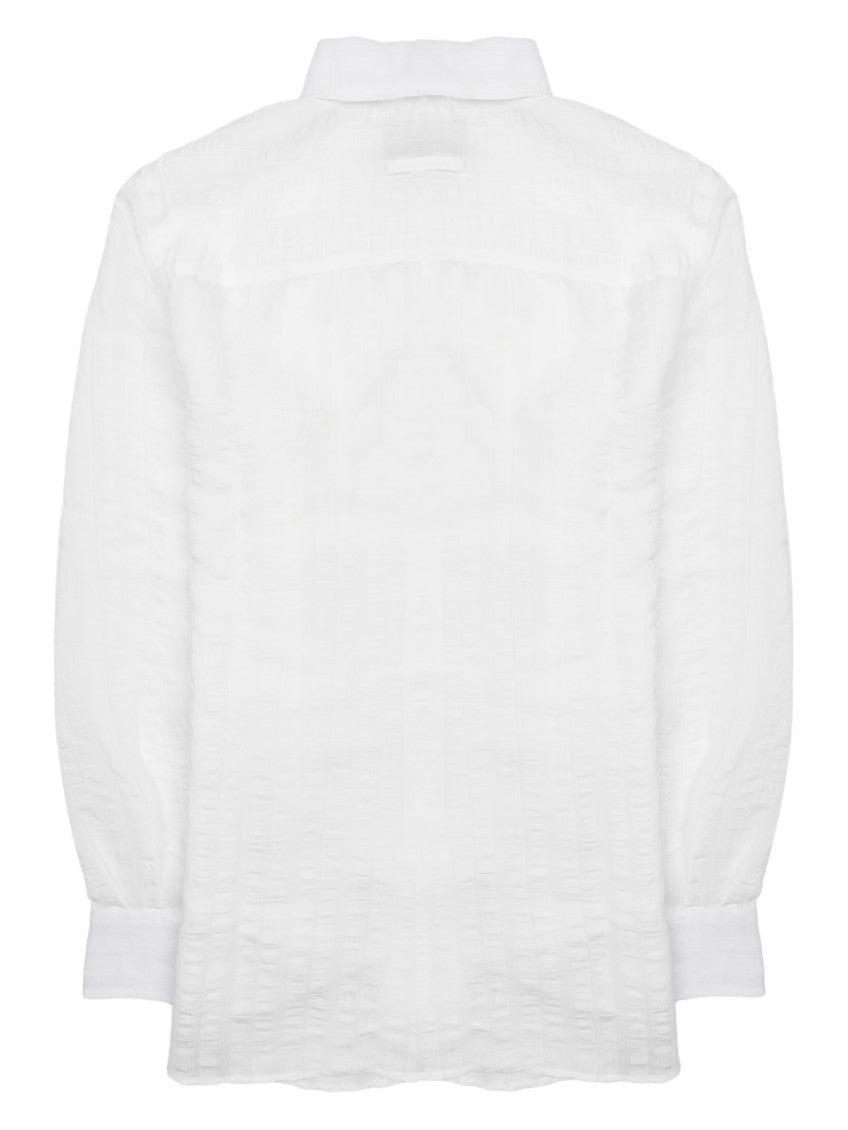 White Regular Solid Shirt 2