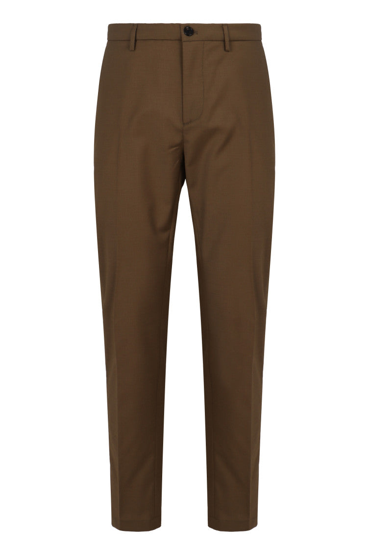 Brown Slim Chino Pants 1
