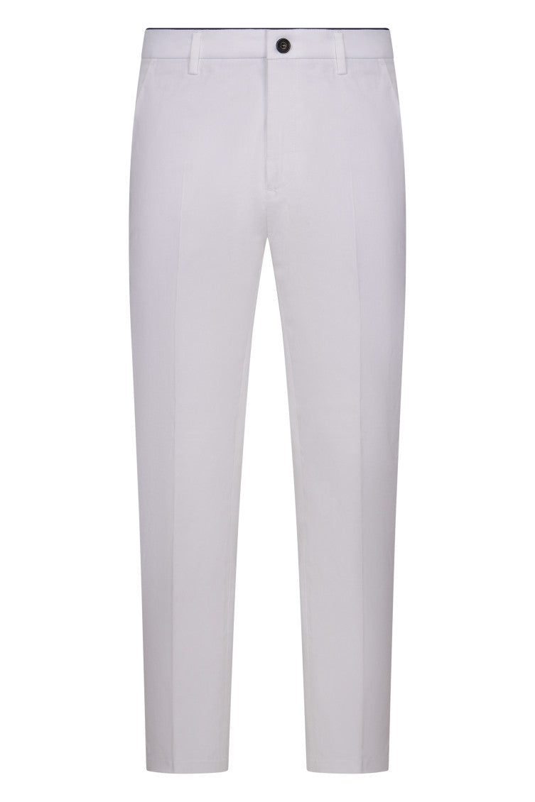White Slim Chino Pants 1