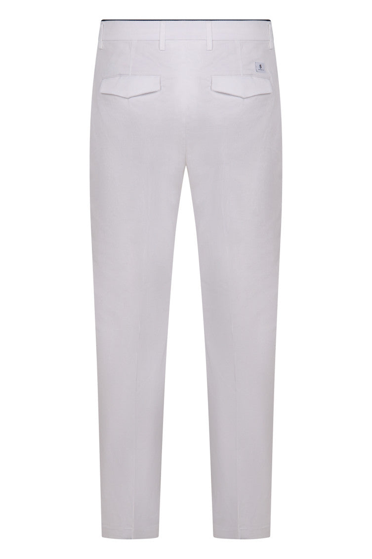White Slim Chino Pants 2