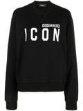 Black Logo Crew Neck Sweatshirt 1