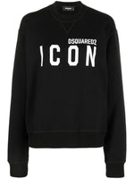 Black Logo Crew Neck Sweatshirt 1