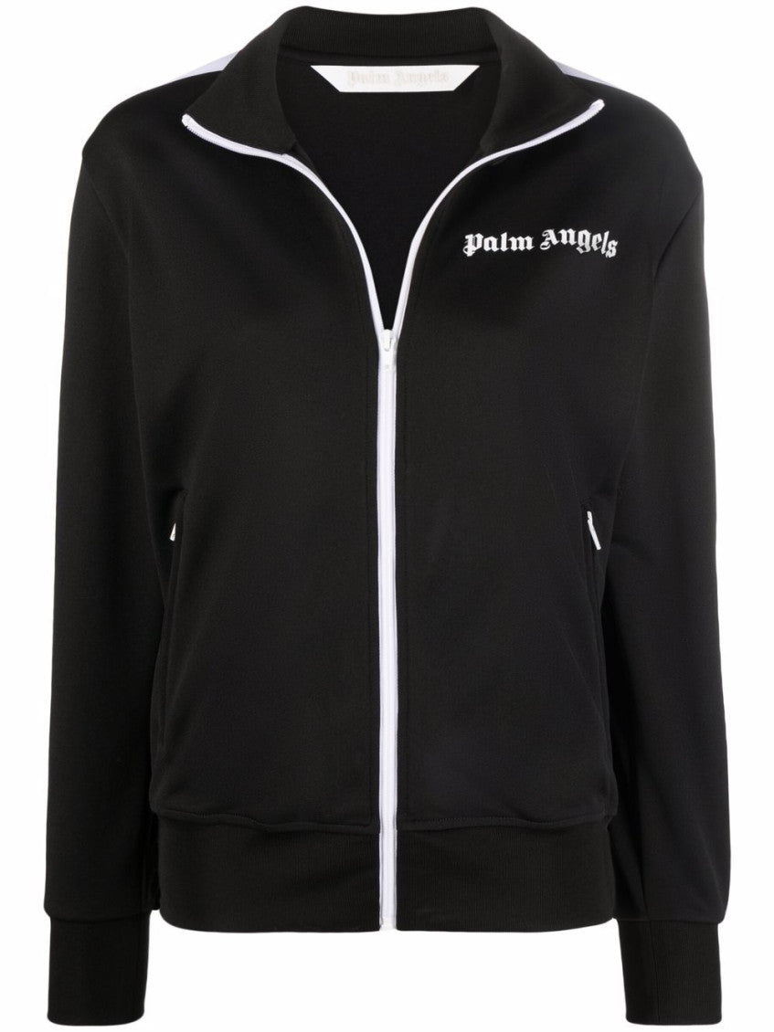 Black Logo Mock Collar Sweatshirt 1