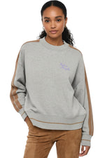 Grey Logo Crew Neck Sweatshirt 1