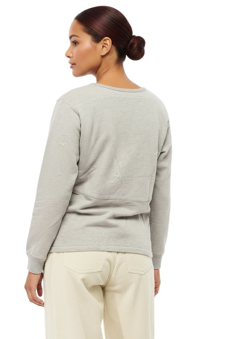 Grey Graphic Crew Neck Sweatshirt 2