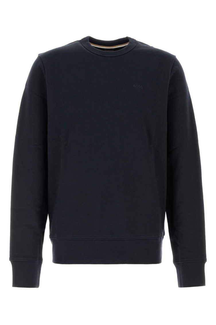 Dark Blue Crew Neck Sweatshirt 1