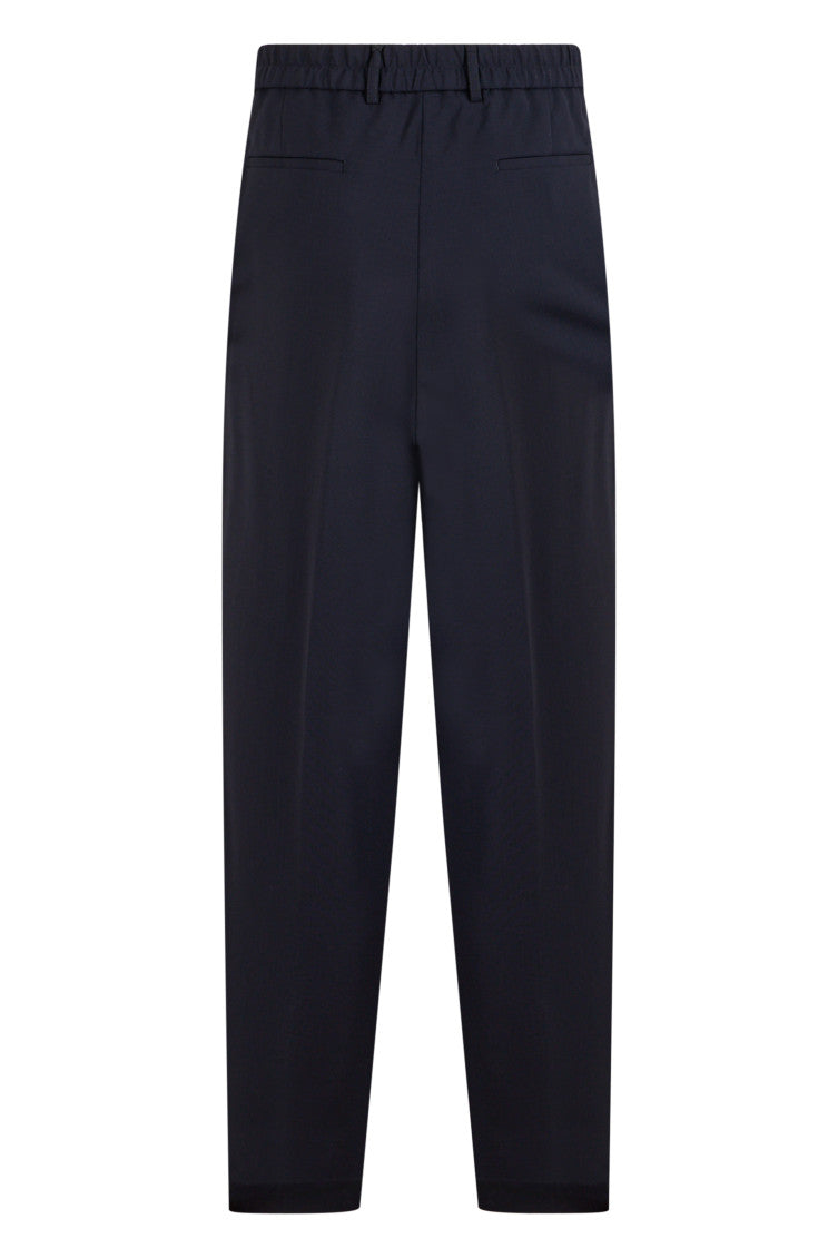 Dark Blue Relaxed Trousers 2