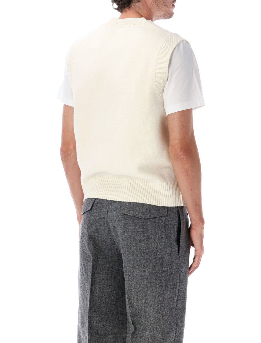 Off White Sleeveless Sweater 2