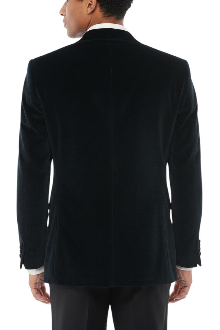 Black Peaked Lapel Blazer 2