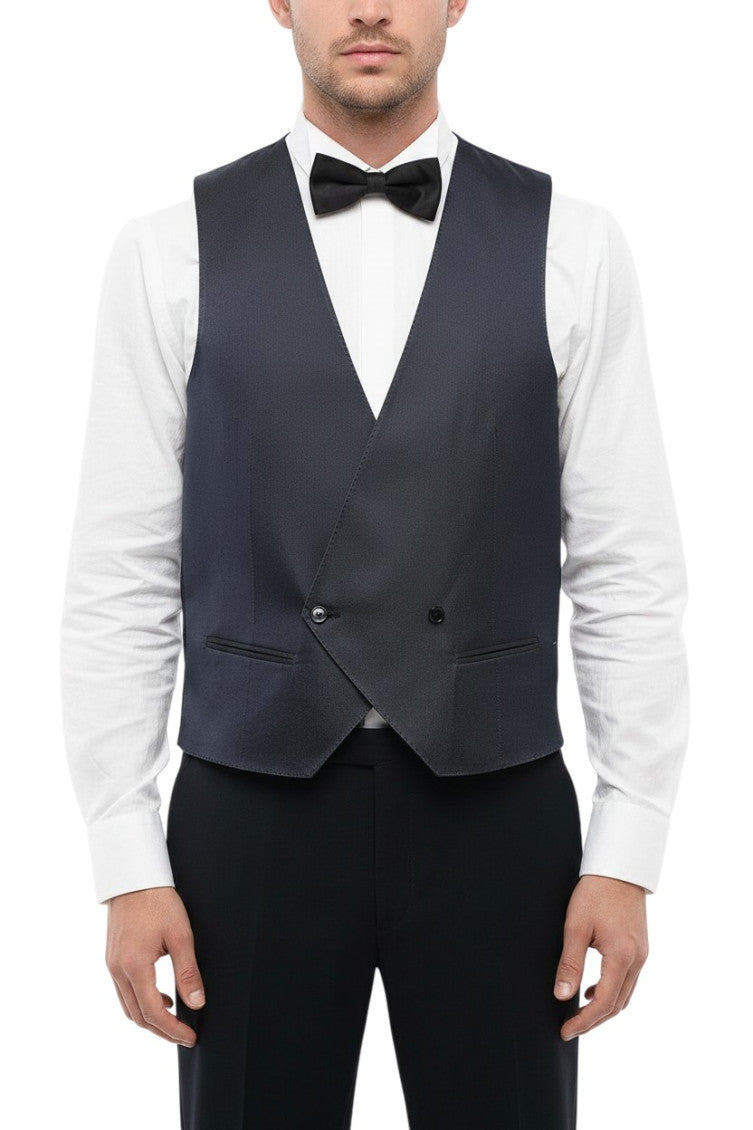 Blue Tailored Waistcoat 1