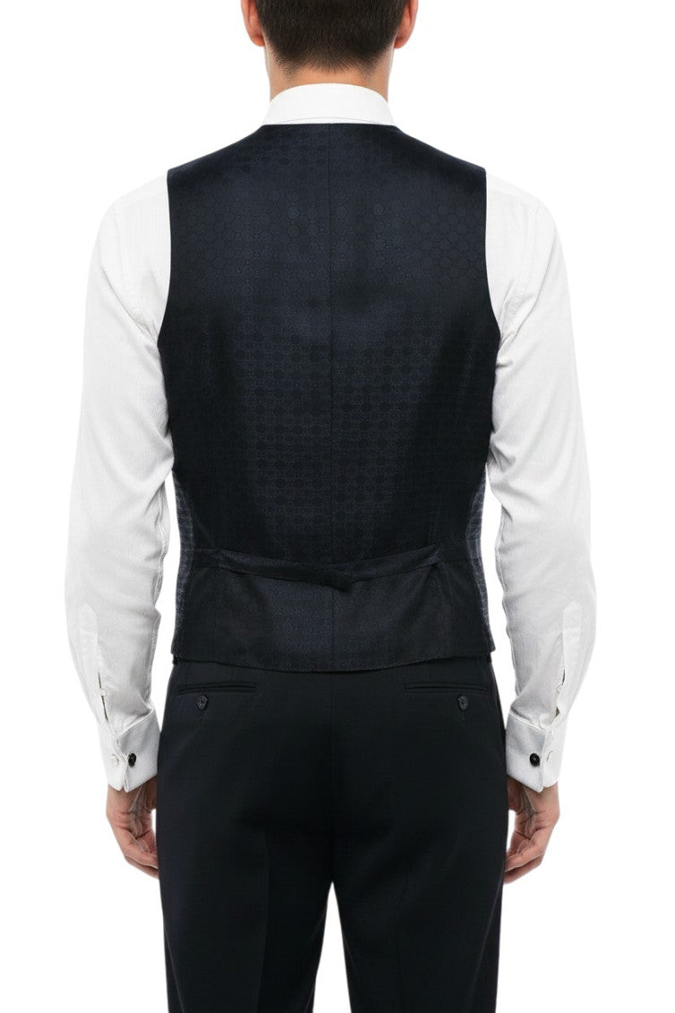 Blue Tailored Waistcoat 2