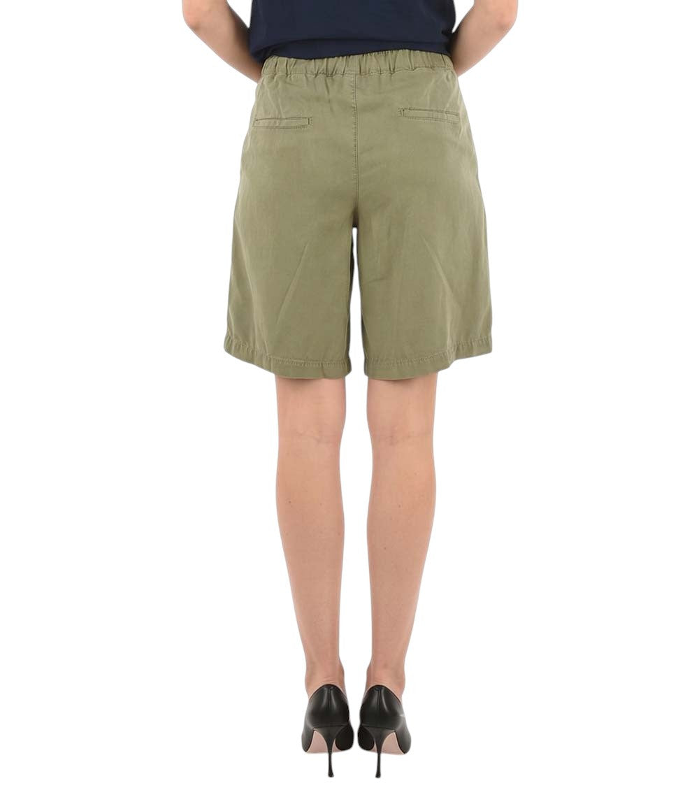 Green Solid Shorts 2