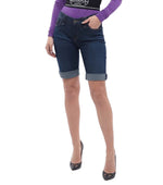 Blue Solid Shorts 1