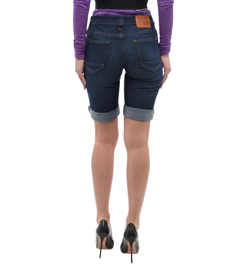 Blue Solid Shorts 2