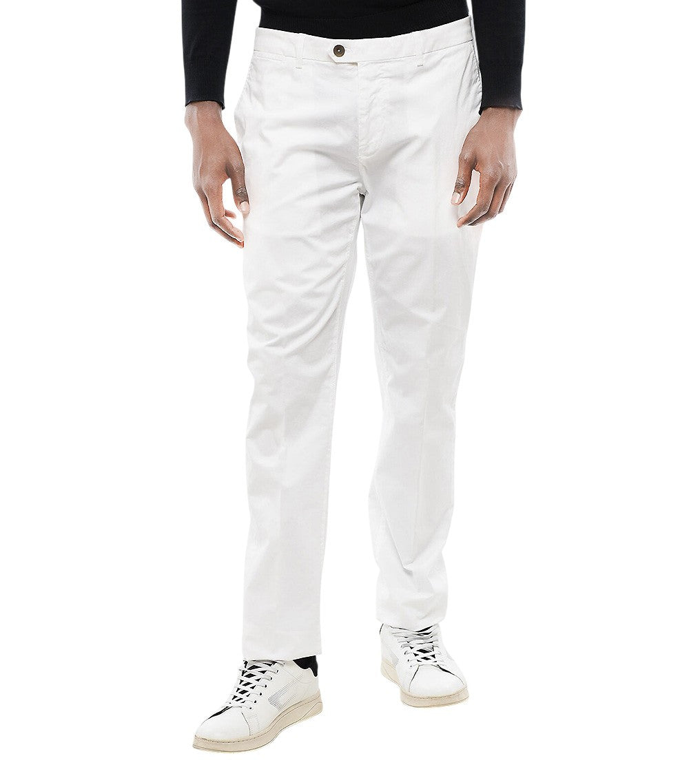 White Regular Chino Pants 1