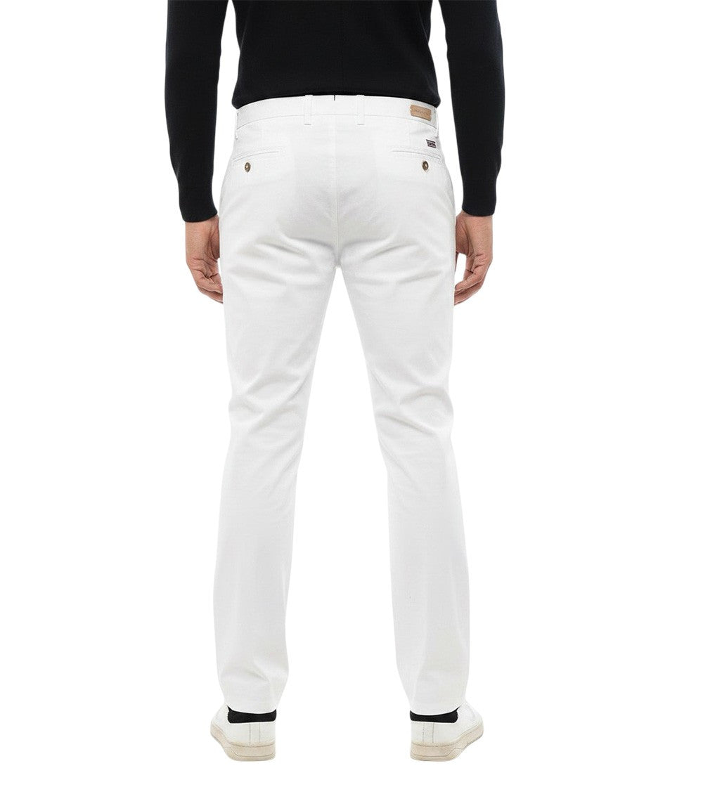 White Regular Chino Pants 2