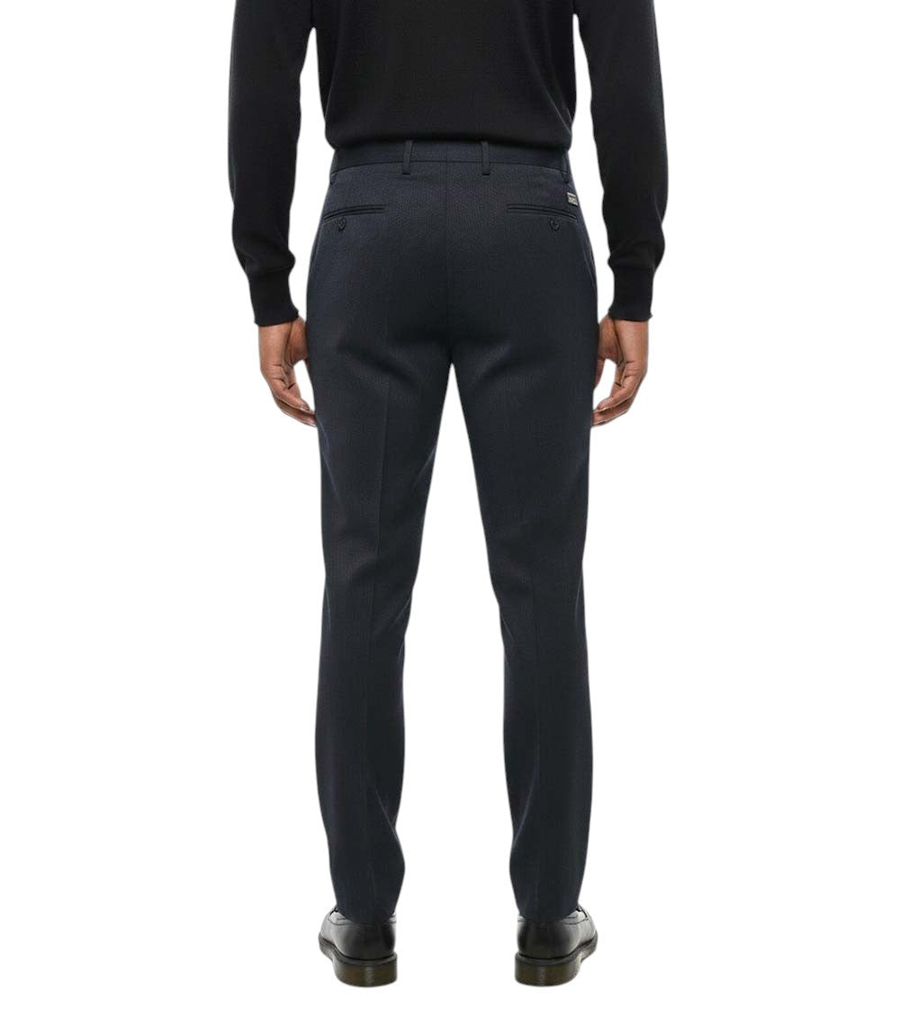Blue Flat Front Pants 2