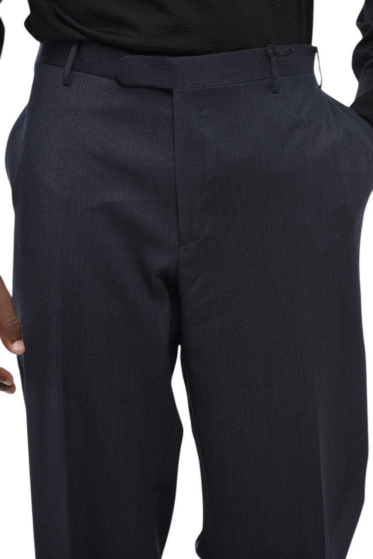 Blue Flat Front Pants 3