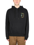 Black Relaxed Logo Hoodie 1
