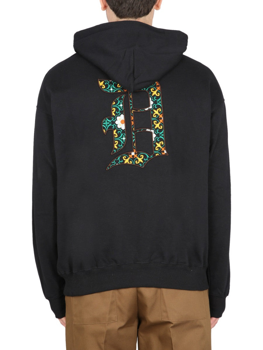 Black Relaxed Logo Hoodie 2