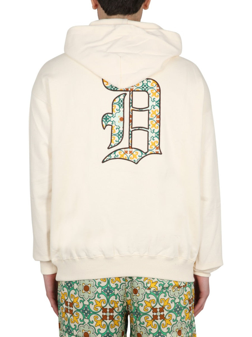 Light Beige Logo Hoodie 2