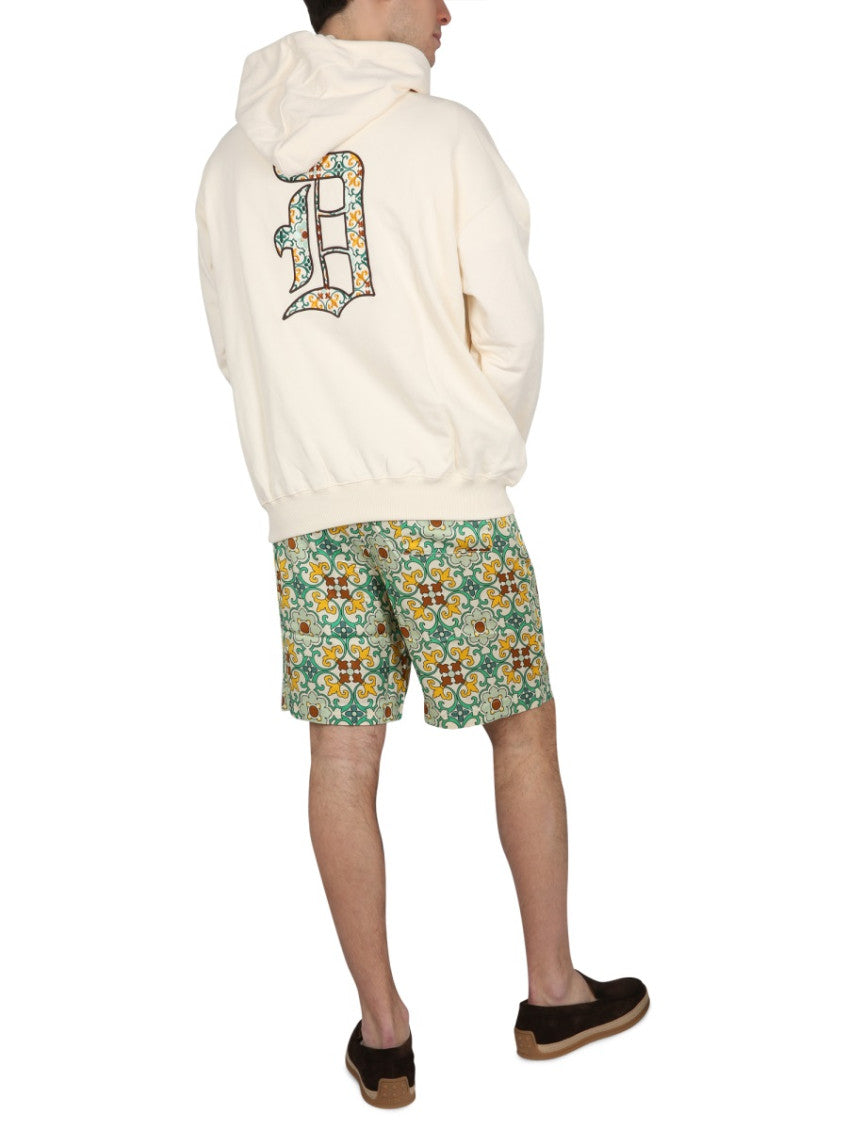 Light Beige Logo Hoodie 3