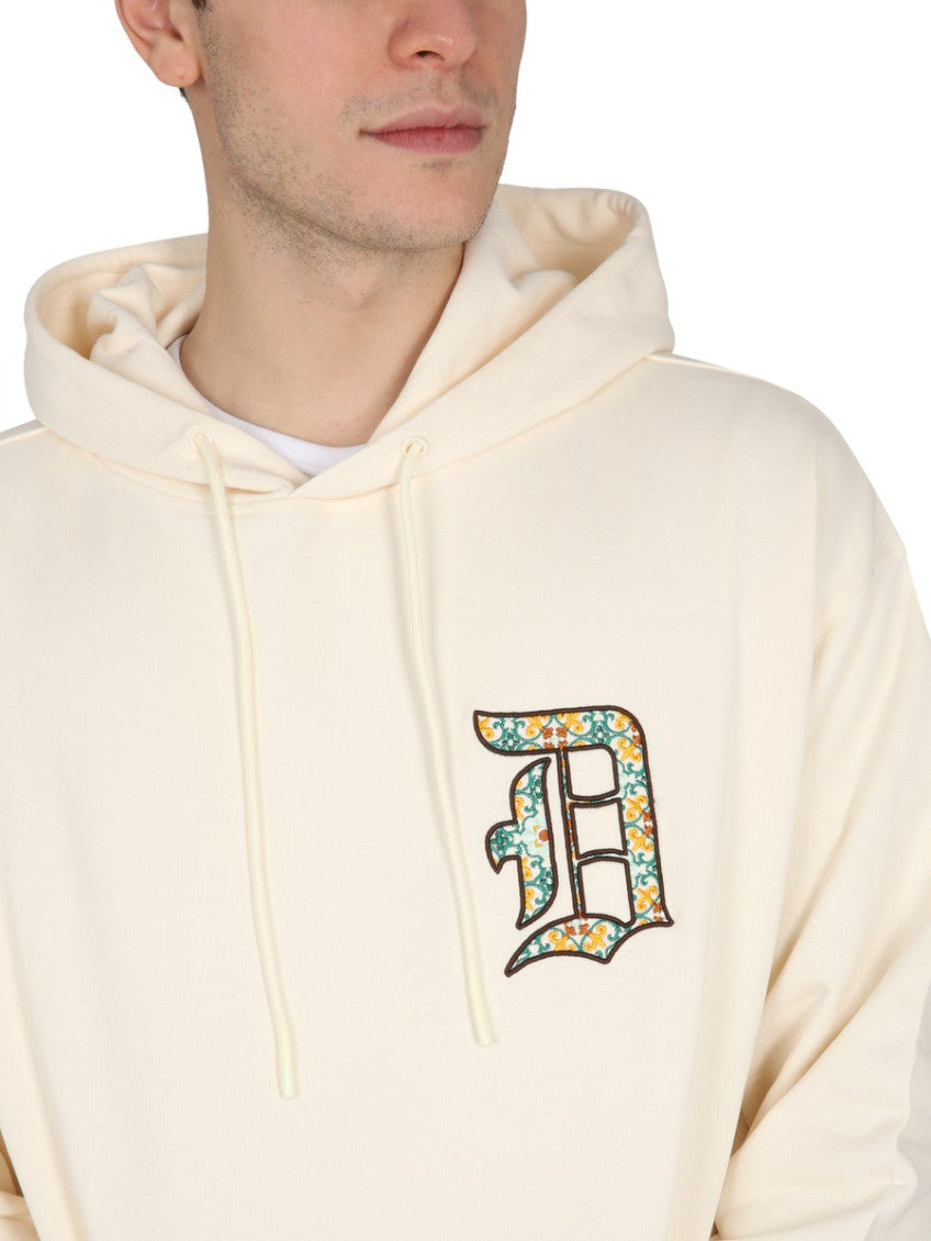 Light Beige Logo Hoodie 4