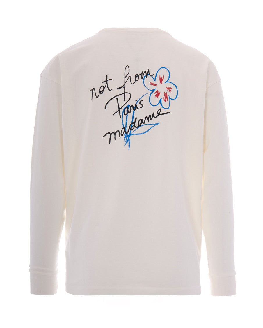 Off White Full Sleeves T-Shirt 2
