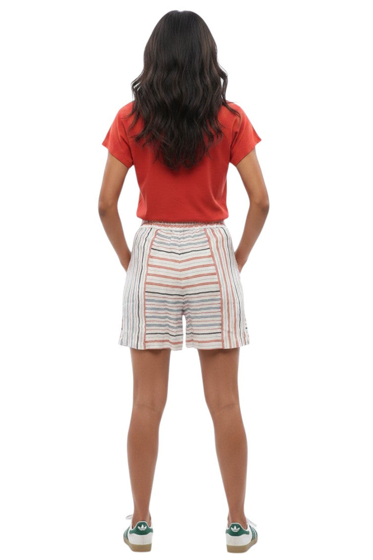 White Stripes Shorts 2