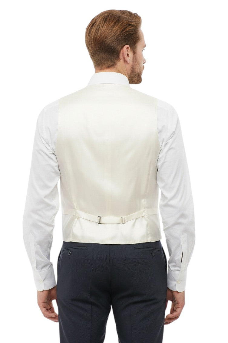 Light Grey Solid Waistcoat 2