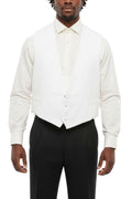 White Honeycomb Knit Waistcoat 1