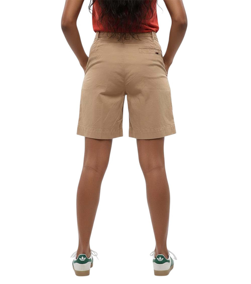 Beige Solid Shorts 2