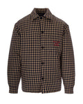 Beige Black Check Overshirt 1