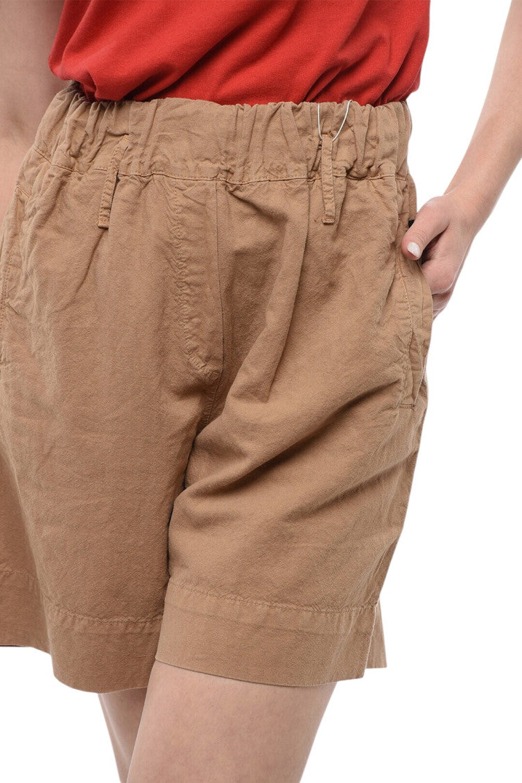 Beige Solid Shorts 3