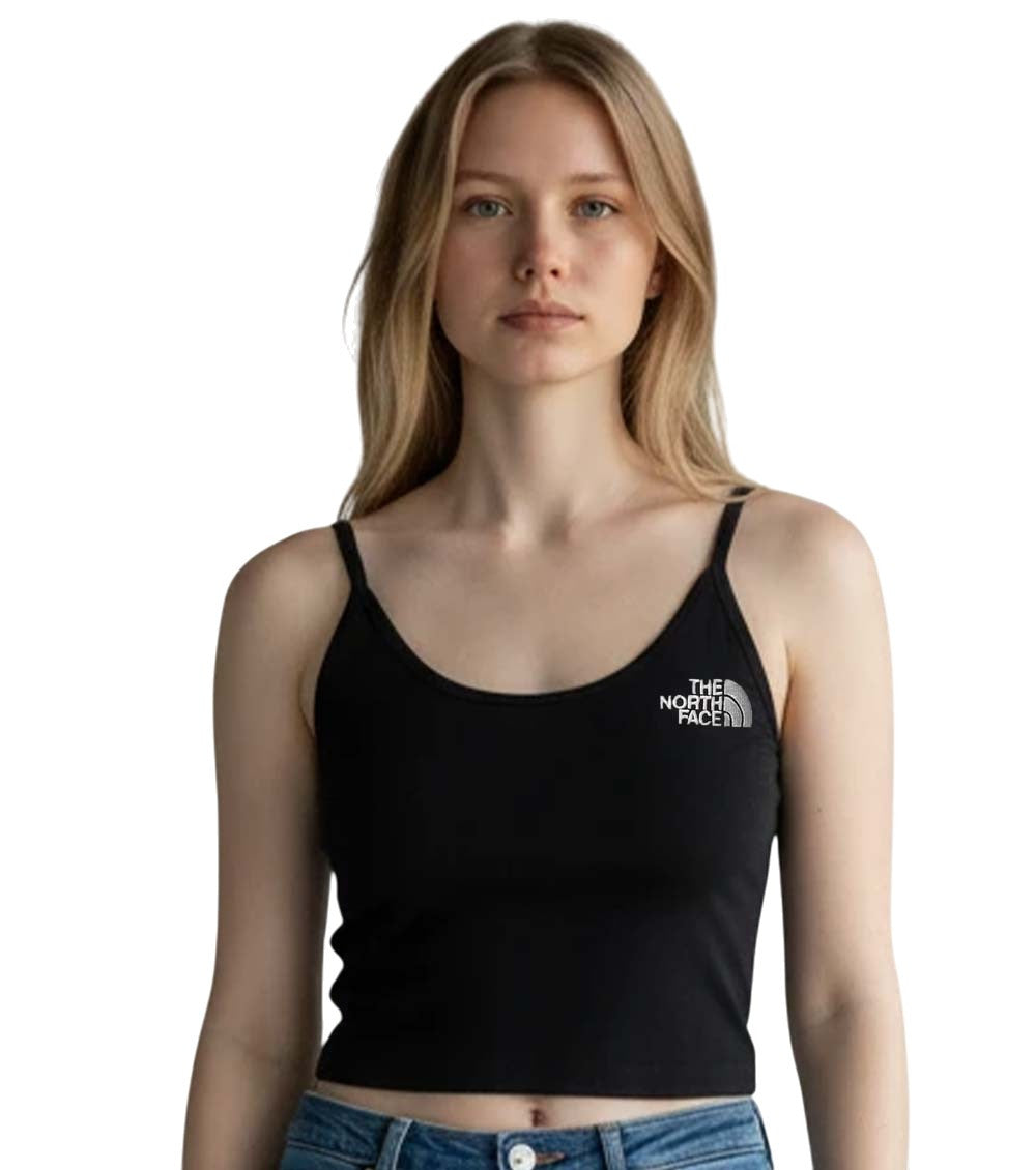Black Logo Scoop Neck Top 4