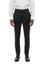 Black Flat Front Trousers 1