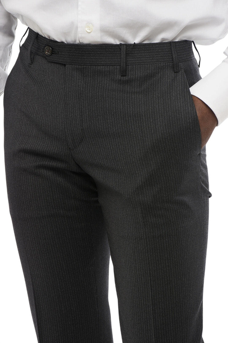 Dark Grey Tailored Trousers 3