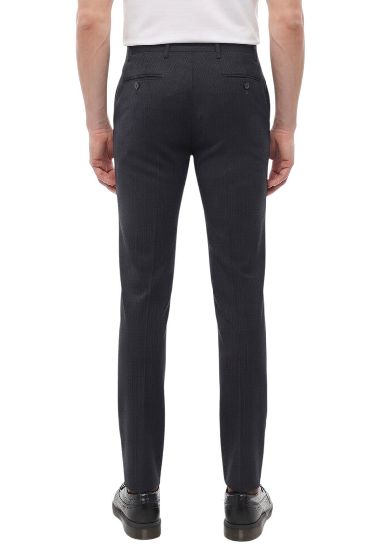 Dark Blue Slim Pants 2