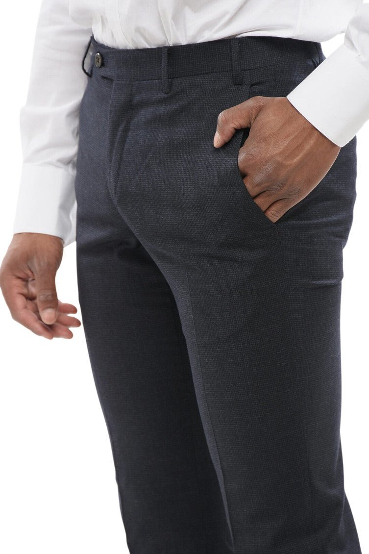 Dark Blue Tailored Pants 3