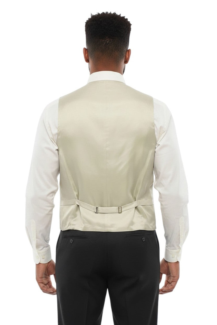Light Grey Solid Waistcoat 2